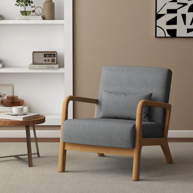 Upholstered Arm Chair with Cution Modern Side Accent Chairs - 25.8