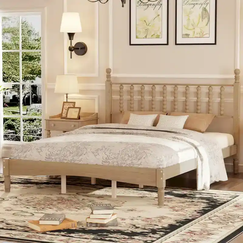 4-Pieces Retro Style Bedroom Sets by Harper&Bright Designs