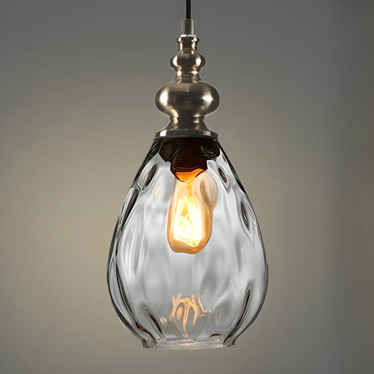 Dune Color Glass Drop Pendant Light for Home Decor