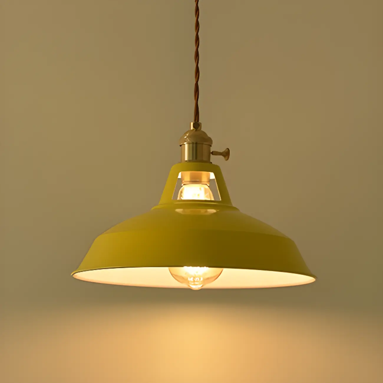 Macaron Iron Dome Pendant Lamp with Hardwired