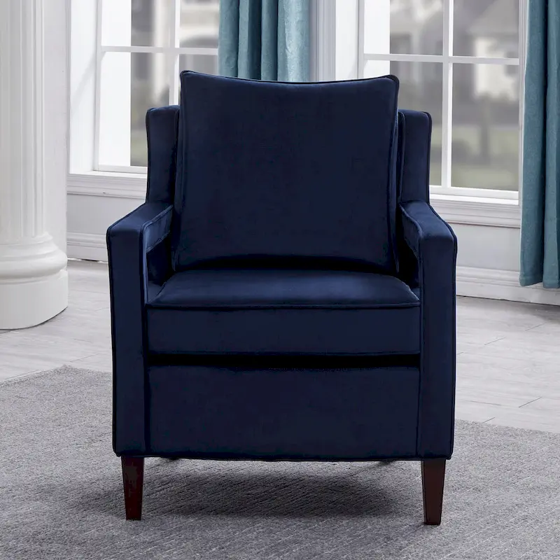 Quinn Velvet Accent Arm Chair by