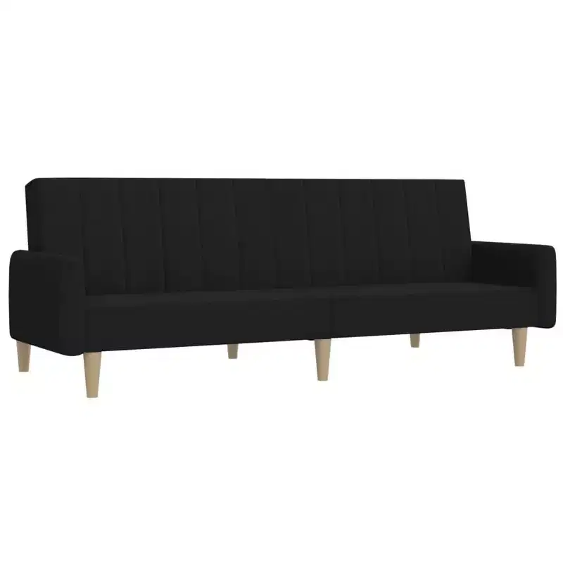 vidaXL 2-Seater Sofa Bed Accent Upholstered Loveseat Sleeper Couch Fabric