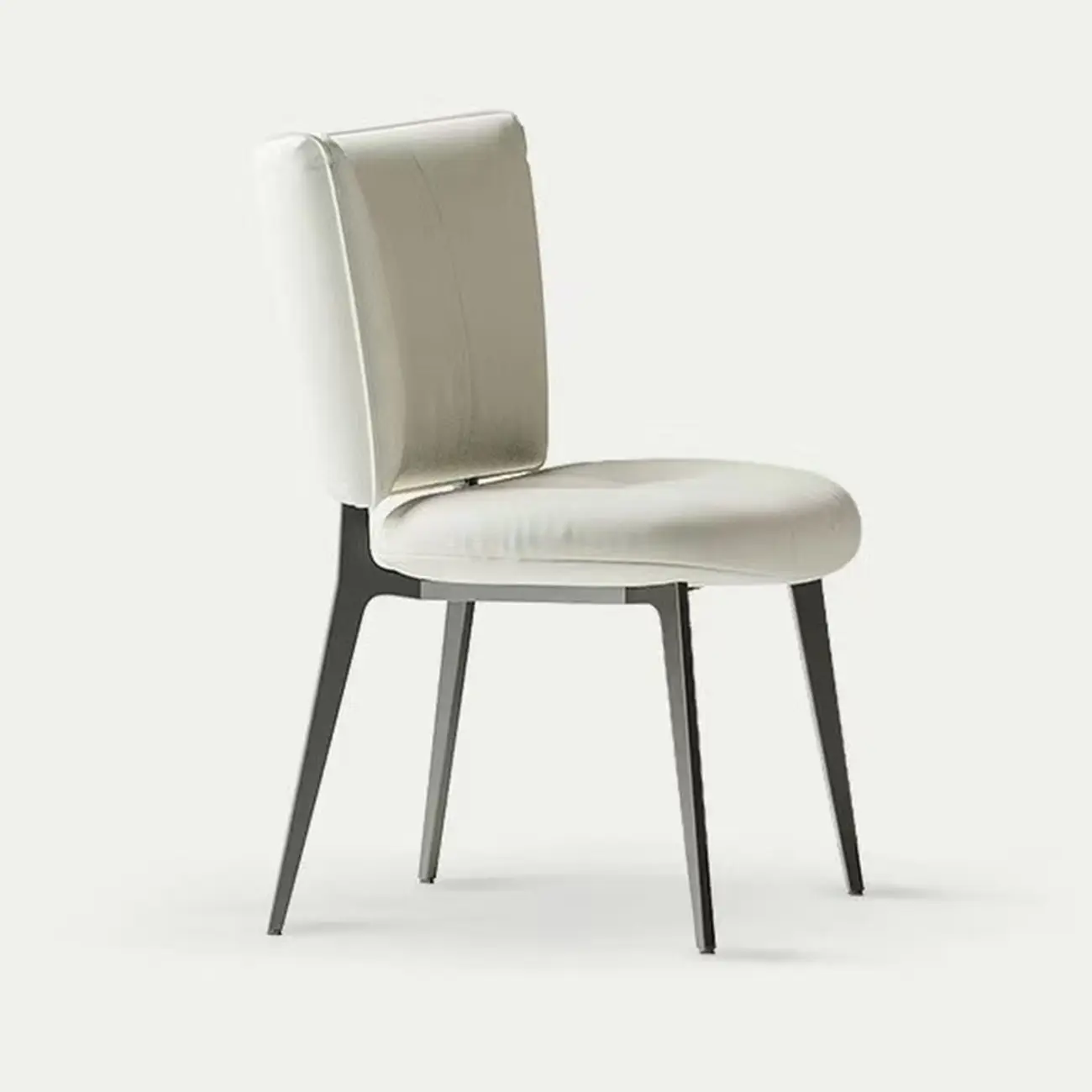 Urban Chic Curved Back Upholstered Trufted Dining Chairs