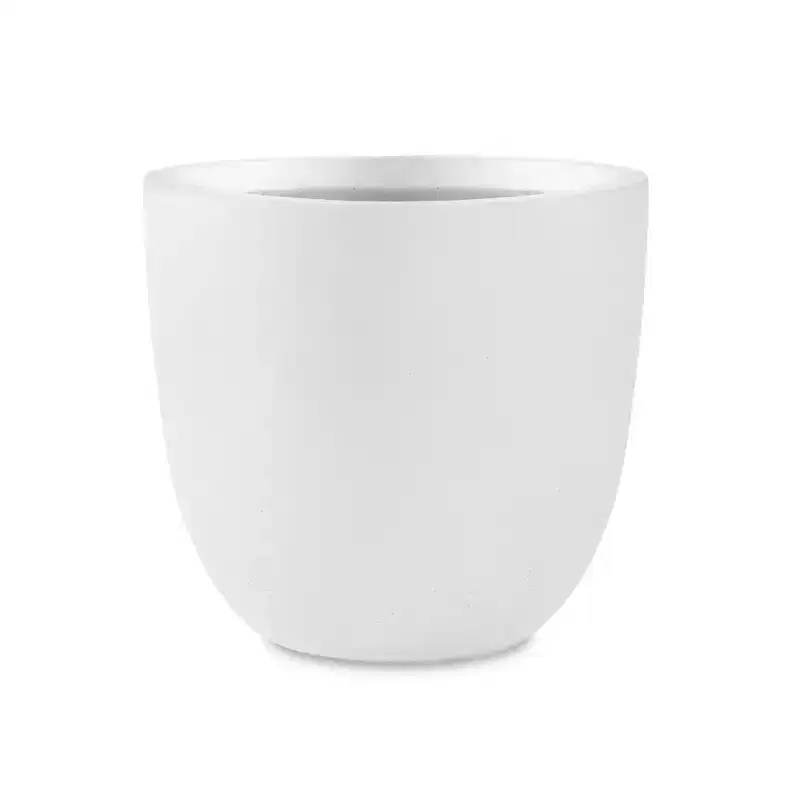 Rosemead Home & Garden Concrete Outdoor Planter Pot Chalk White 20.87"x20.87"x20.05"