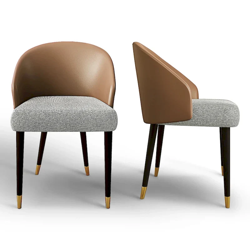 9 - Piece 94.48  Rectangular Extendable Sintered Stone Dining Table with 8 Faux leather Chairs Dining Set