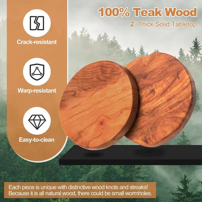 Reclaimed Recycled Teak Wood End Table