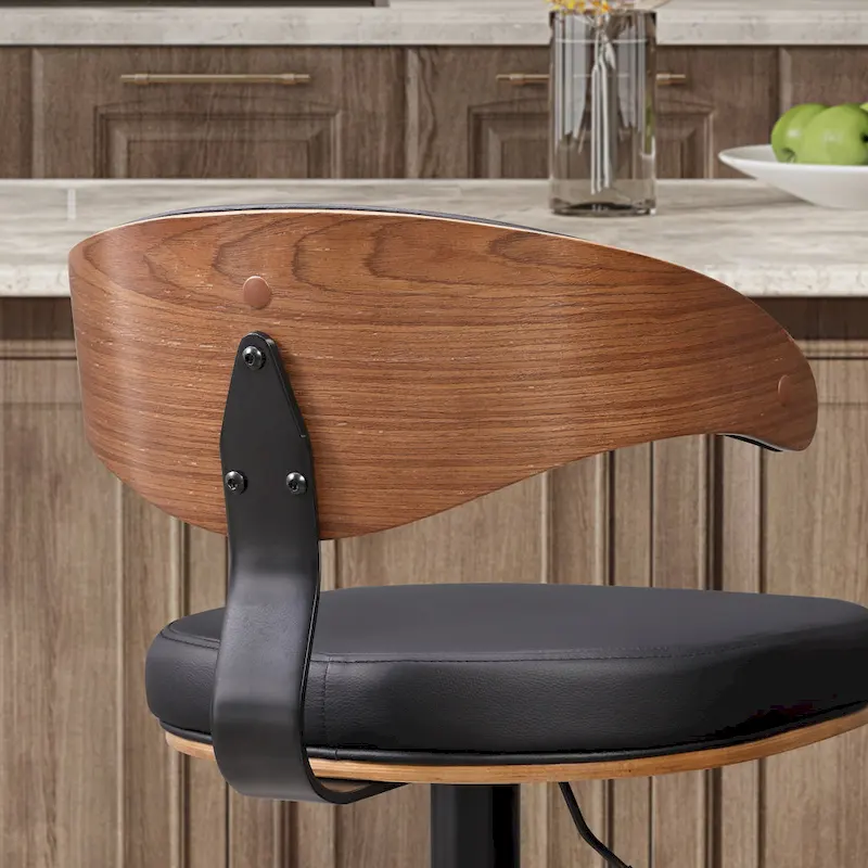 Art Leon Bentwood Swivel Adjustable Bar Stools