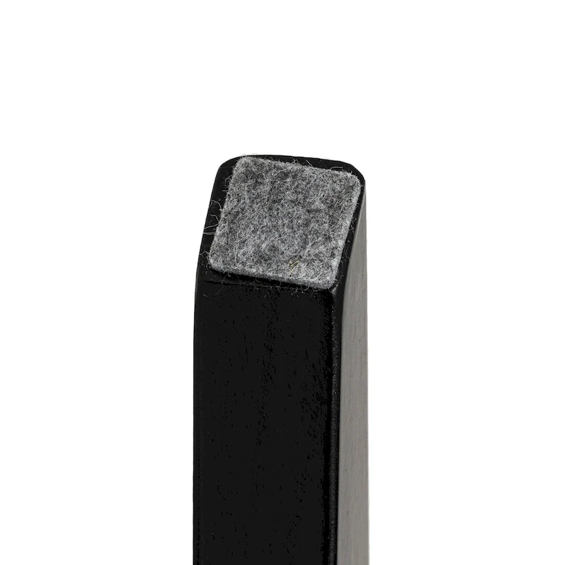 Glitzhome Set of 4 Faux Leather Upholstered Side Dining Chairs with V-shaped Wood Legs