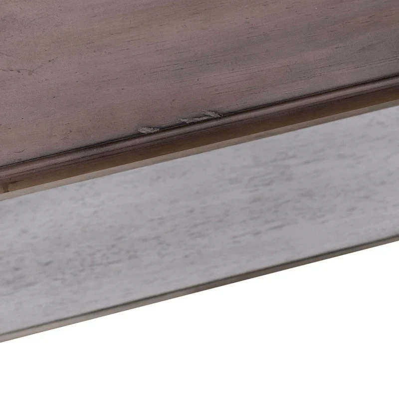 Ocean Isle Antique White & Weathered Pine Rectangular Cocktail Table