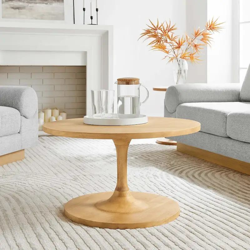 Lina 30 Round Wood Coffee Table