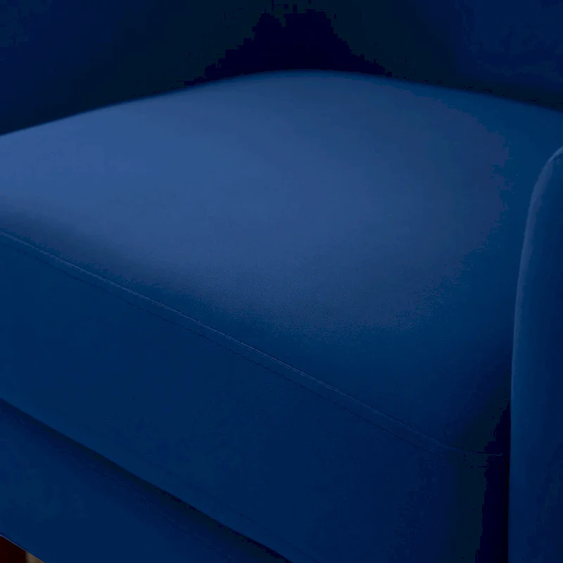 28.34W Set Of 2 Accent Armchair, Velvet Barrel Chair with Solid Wood Legs