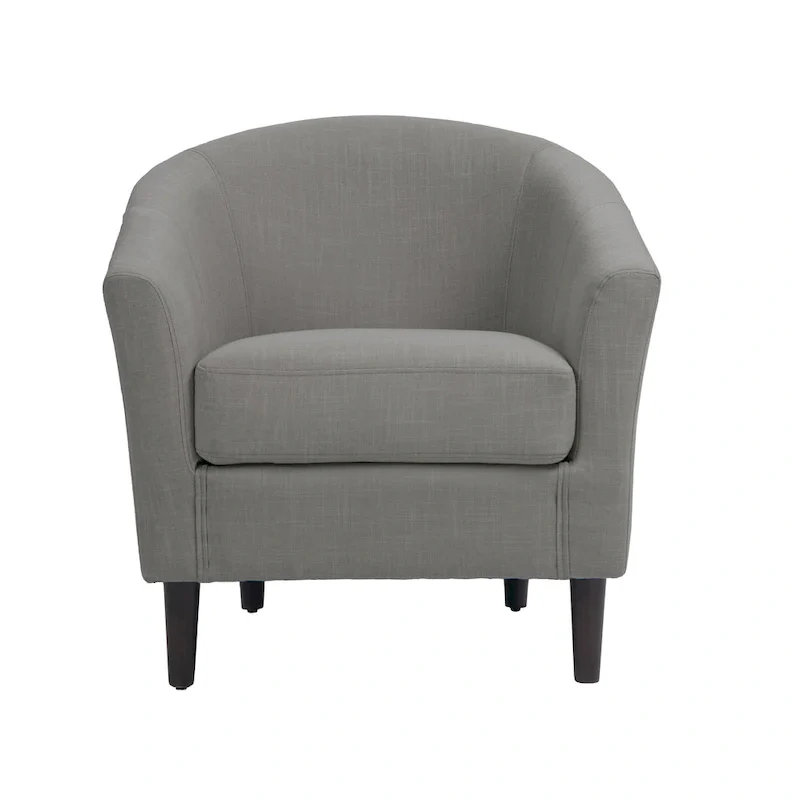 Linen Barrel Accent Chairs - Beige/Blue/Grey/Khaki/Light Grey, Modern Design