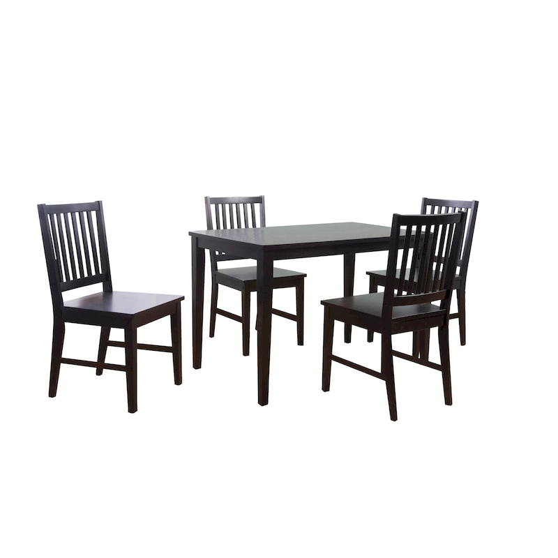Simple Living Solid Wood Slat Back Dining Chairs (Set of 4)