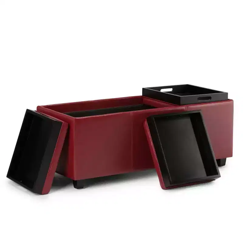 Franklin Storage Ottoman and benches - WyndenHall