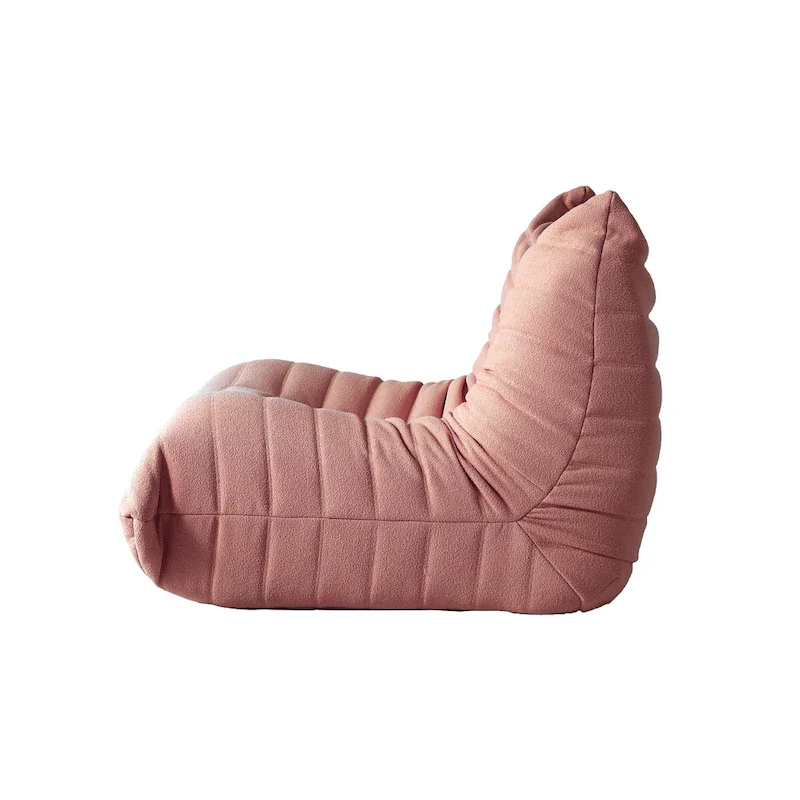Single Sofa Teddy Fabric Bean Bag Chair