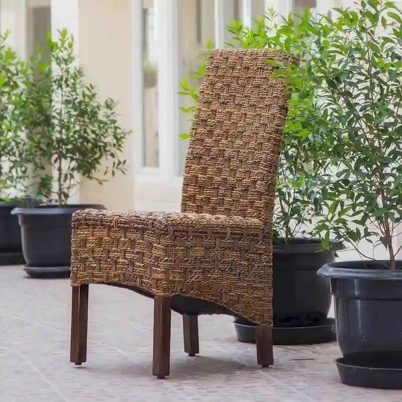 Manila Woven Abaca /Mahogany Dining Chair (Set of 2)