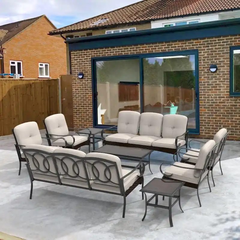 Moda Steel Patio Durable Sofa Collection for You Free Combination