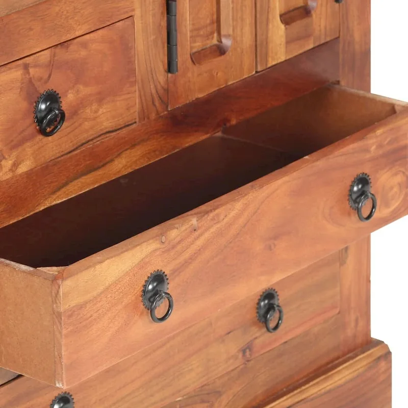 vidaXL Sideboard 24.4 x11.8 x29.5  Solid Acacia Wood