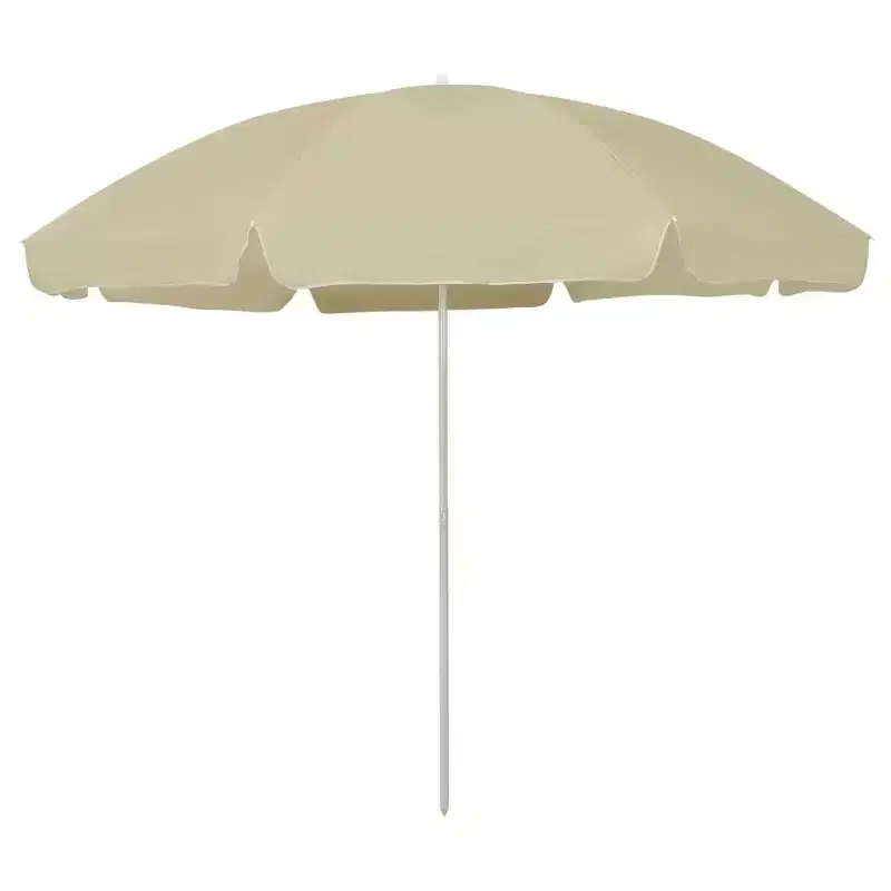 vidaXL Beach Parasol Sand Yellow 118.1