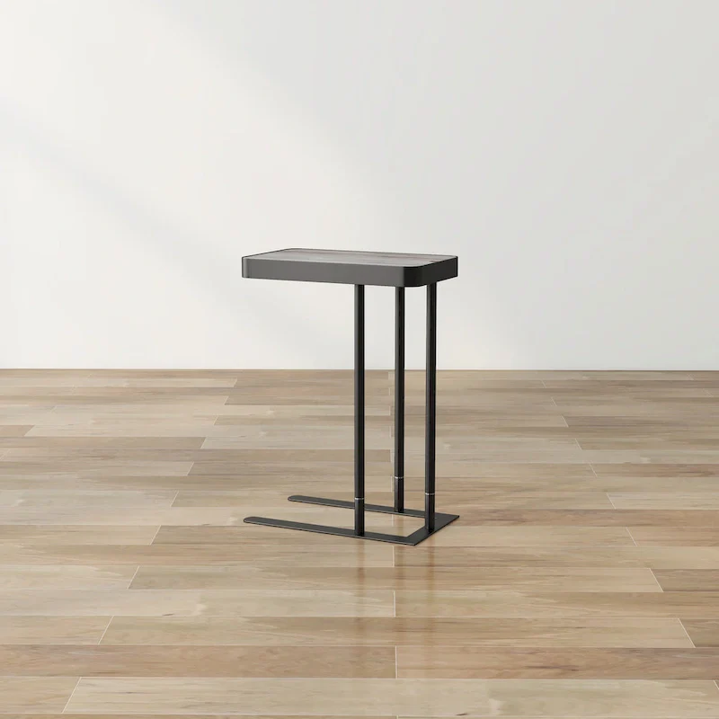 Schofield Industrial 20-inch Metal C-Shape Slide-open Top Side Table by Furniture of America