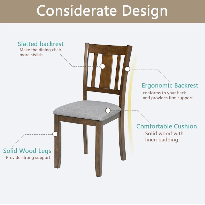Dining Chairs with Padded Seat