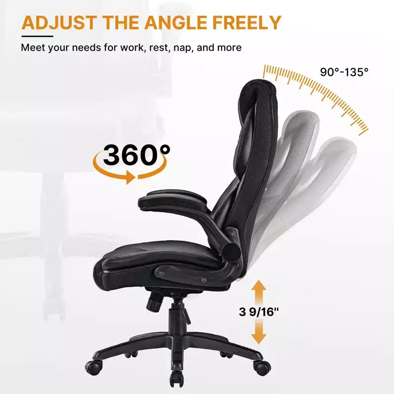 EUREKA ERGONOMIC Galene, Faux Leather Office Chair