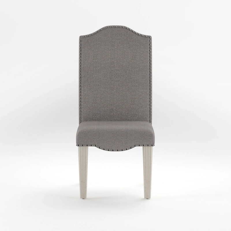 Sope Antique Grey Fabric Dining Chairs (Set of 2) by Furniture of America