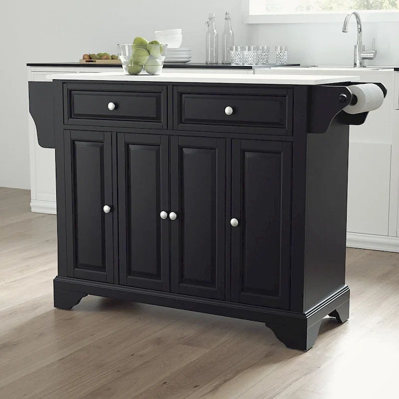 Crosley Lafayette Granite Top Full Size Kitchen Island/Cart - 51.5 W x 18 D x 36 H