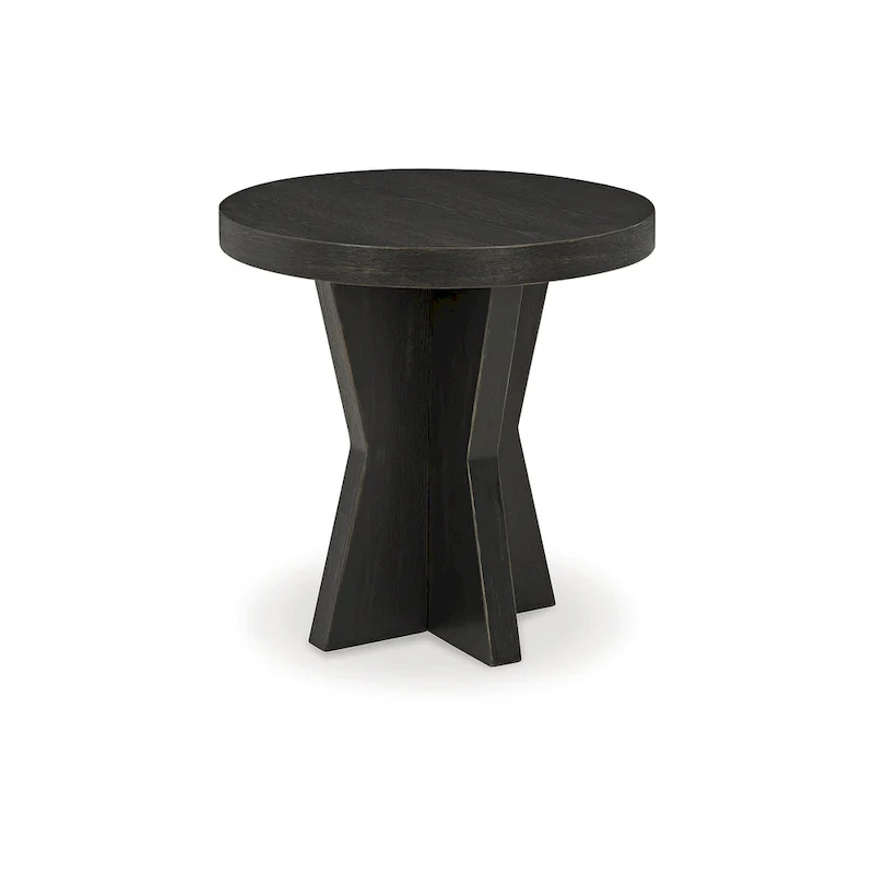 Signature Design by Ashley Galliden Black End Table - 24W x 24D x 24H