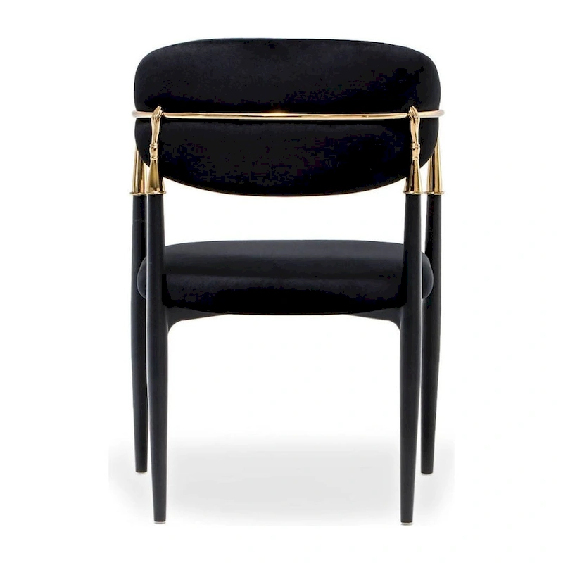 Roubi Gold Stainless Steel Dining Chair