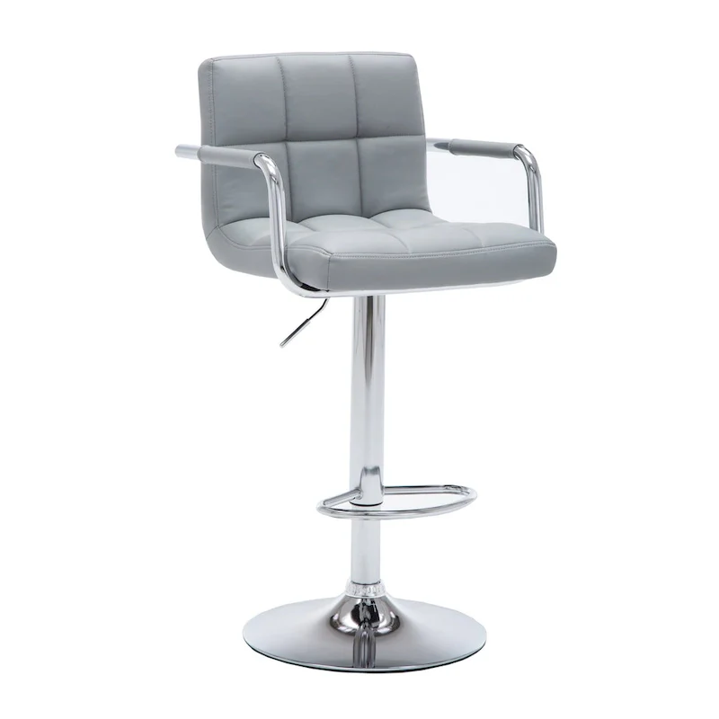 Upholstered Adjustable Retro Bar Stool