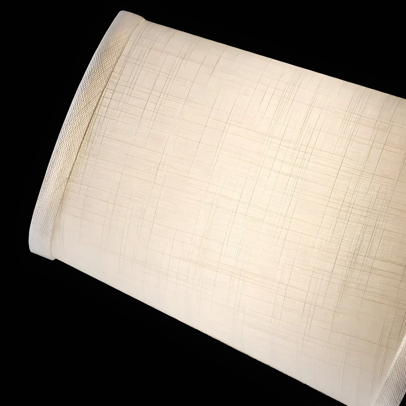 Elegant Clear Glass Bedside Lamp White Geomatric Shade