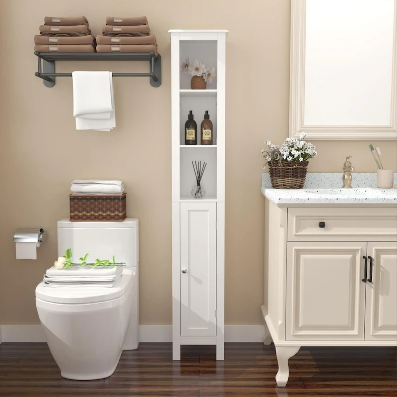 Bathroom Storage Cabinet with Adjustable Shelves