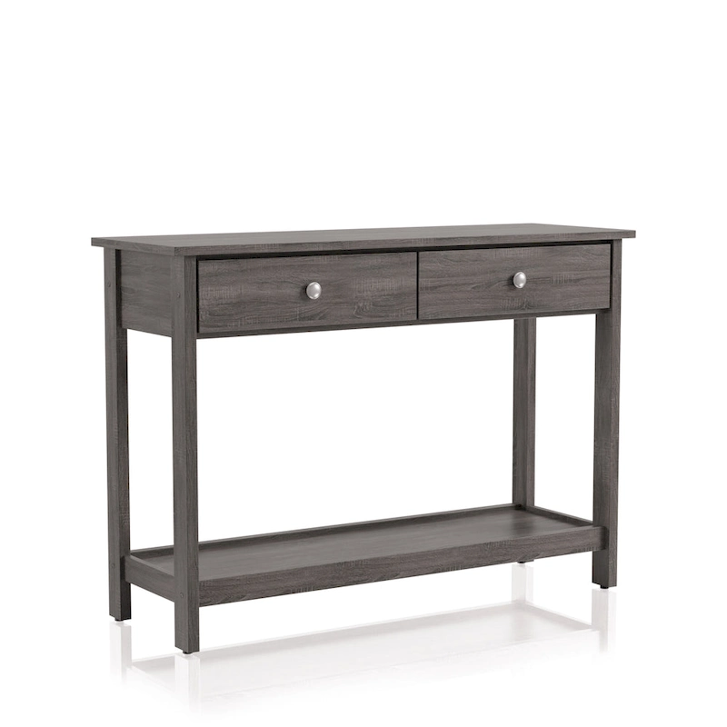 Aranda Rustic Grey 43-inch Wood 1-Shelf Sofa Table by Furniture of America