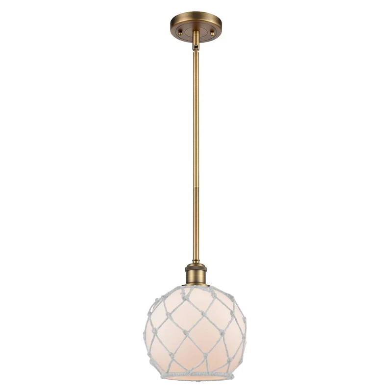 Innovations Lighting Farmhouse Rope 8  Wide Mini Pendant