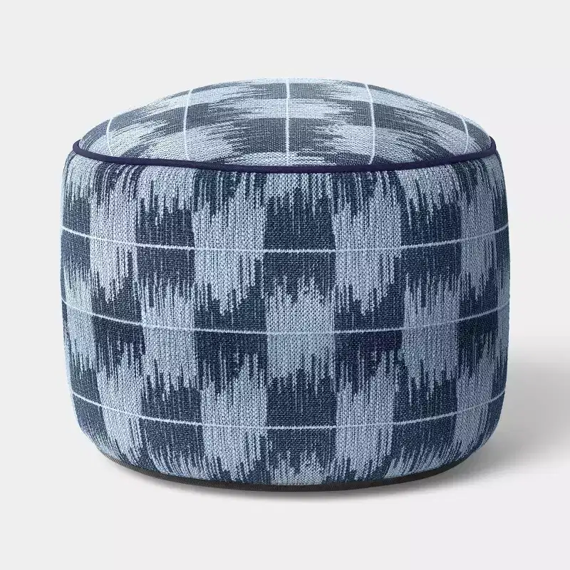 20x14 Brushstroke Ikat Outdoor Patio Pouf - Threshold