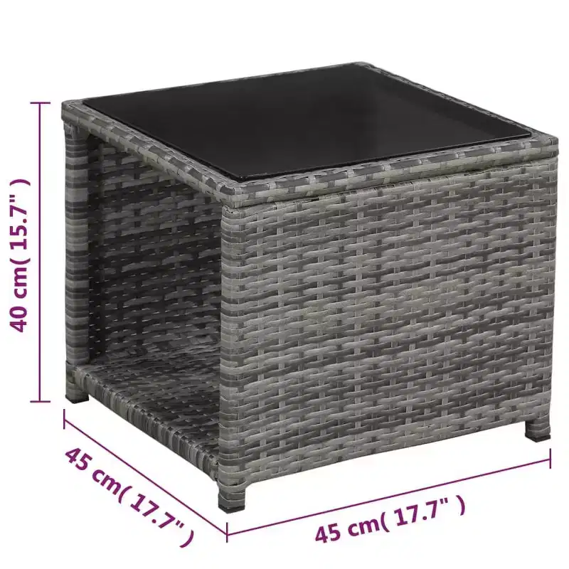 vidaXL Bistro Set Grey, Dark Grey