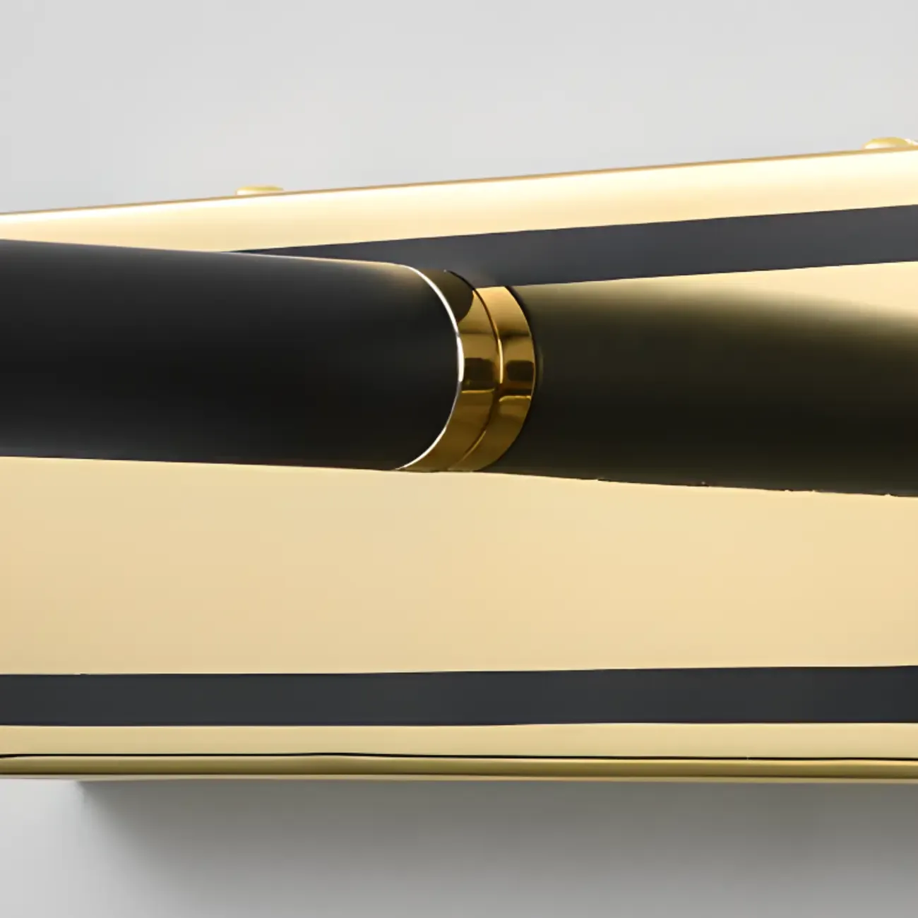 Modern linear LED Vanity Light Fixture with Black Lampshade