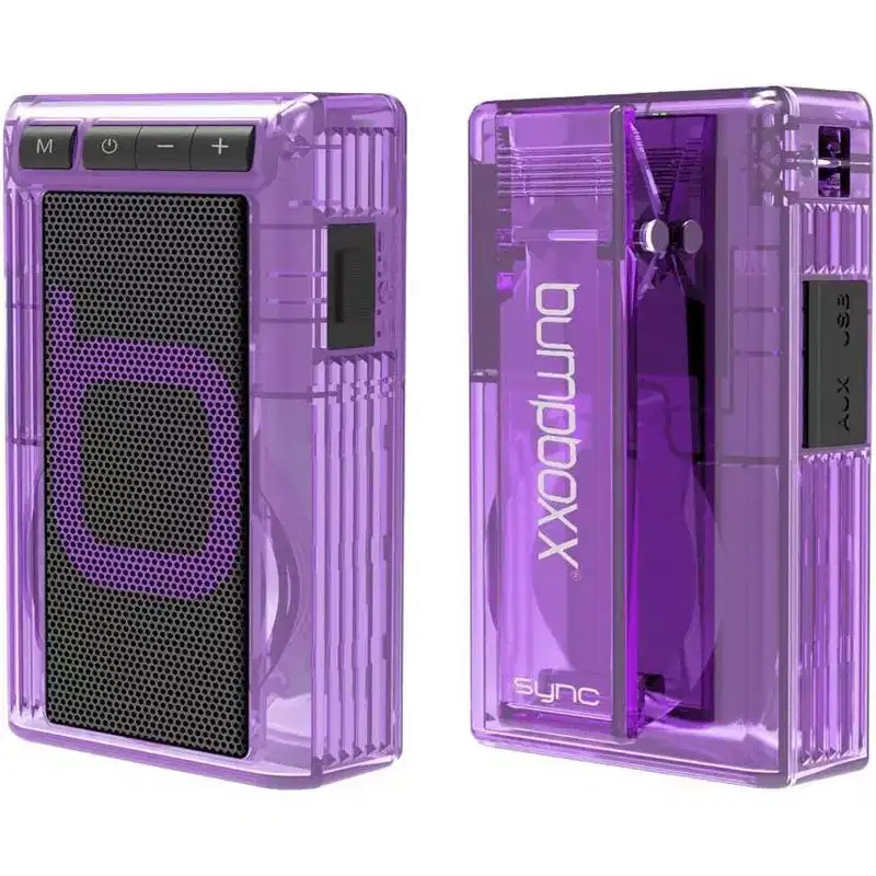 Bumpboxx Retro Pager Beeper | Outdoor Portable Bluetooth Speaker -Purple - Manufacturer Refurbished