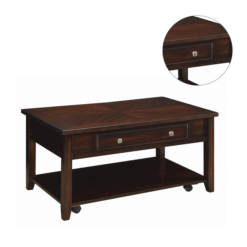 Rectangular Lift Top Coffee Table in Walnut