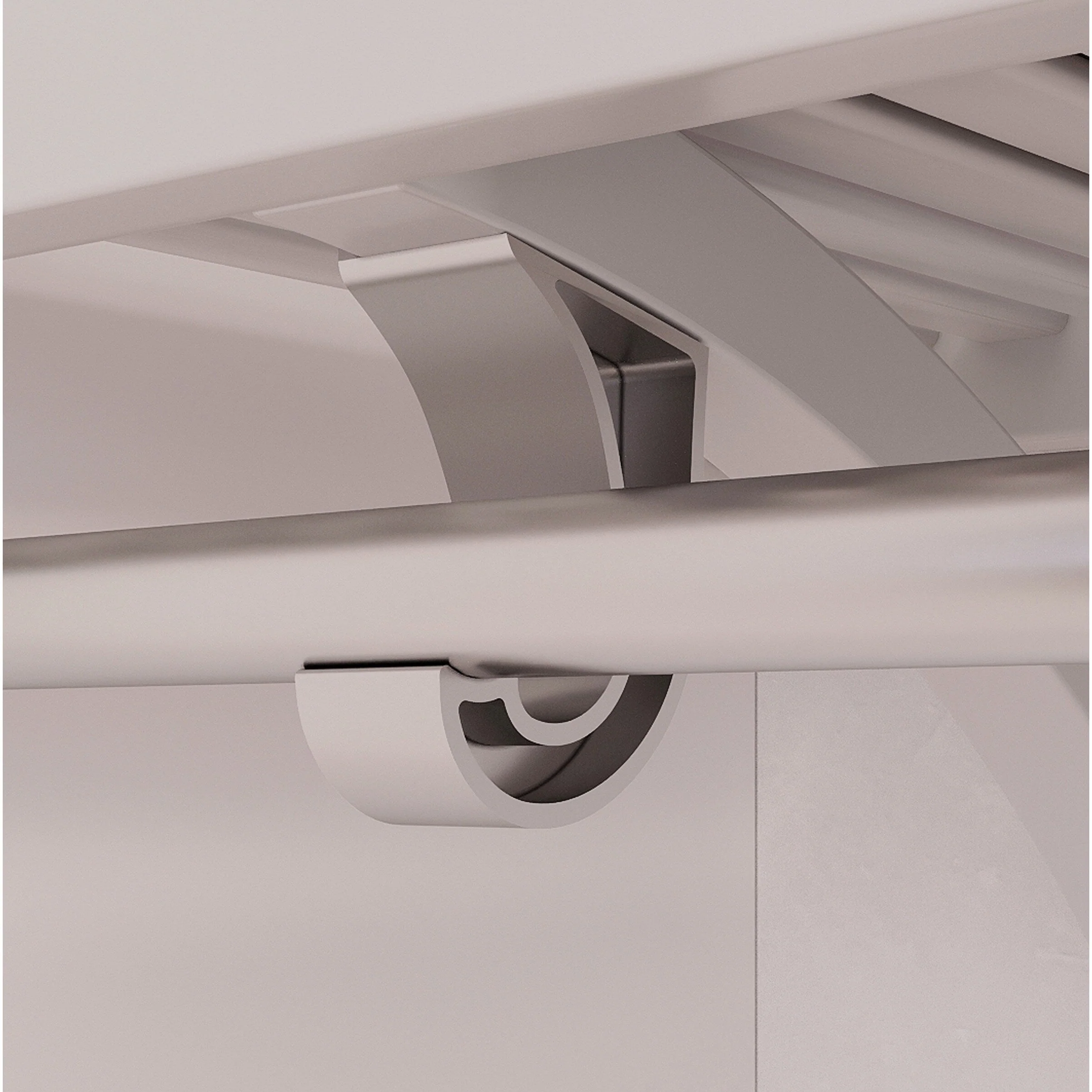 John Louis Home Solid Wood Reach-In Closet System White