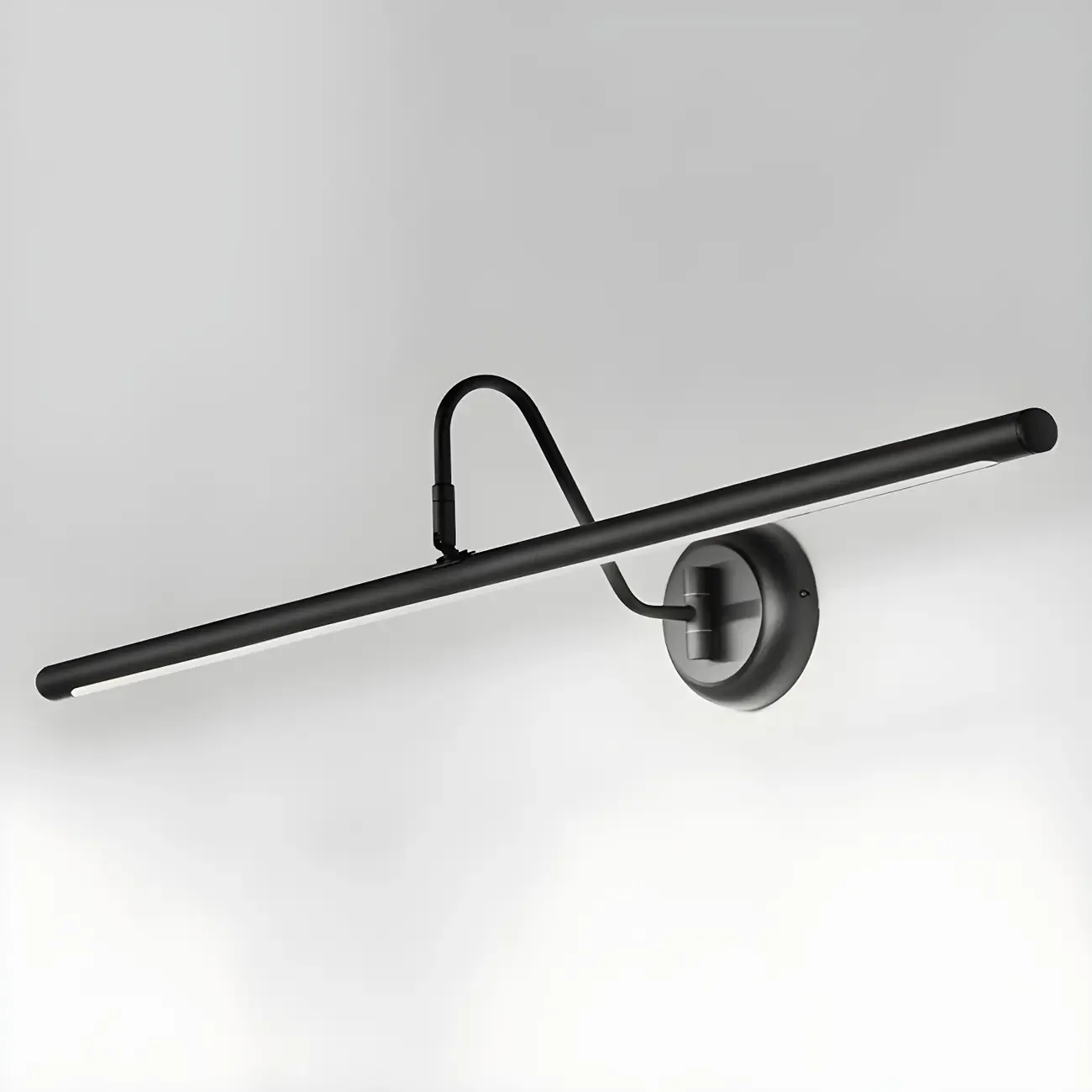 Wall-Mounted Linear Black Bathroom LED Vanity Light