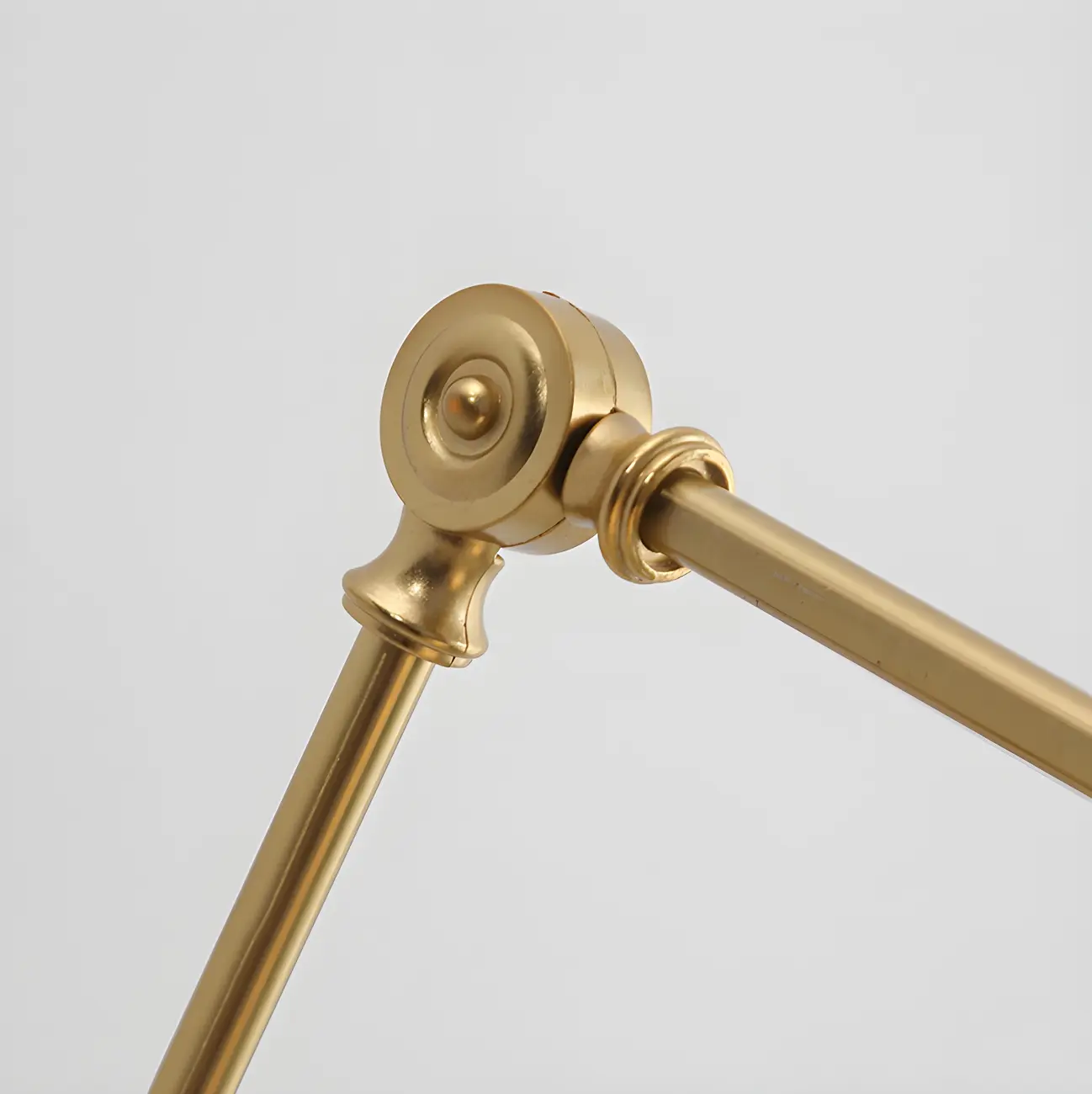 Classic Gold Metal Swing Arm Ceramics Shade Wall Light