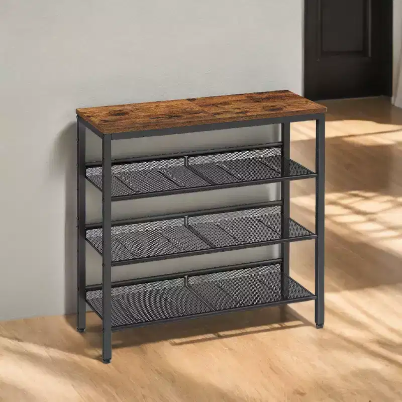 Shoe Rack, 5-Tier Shoe Storage Organizer, for Entryway, decorative shoe rack