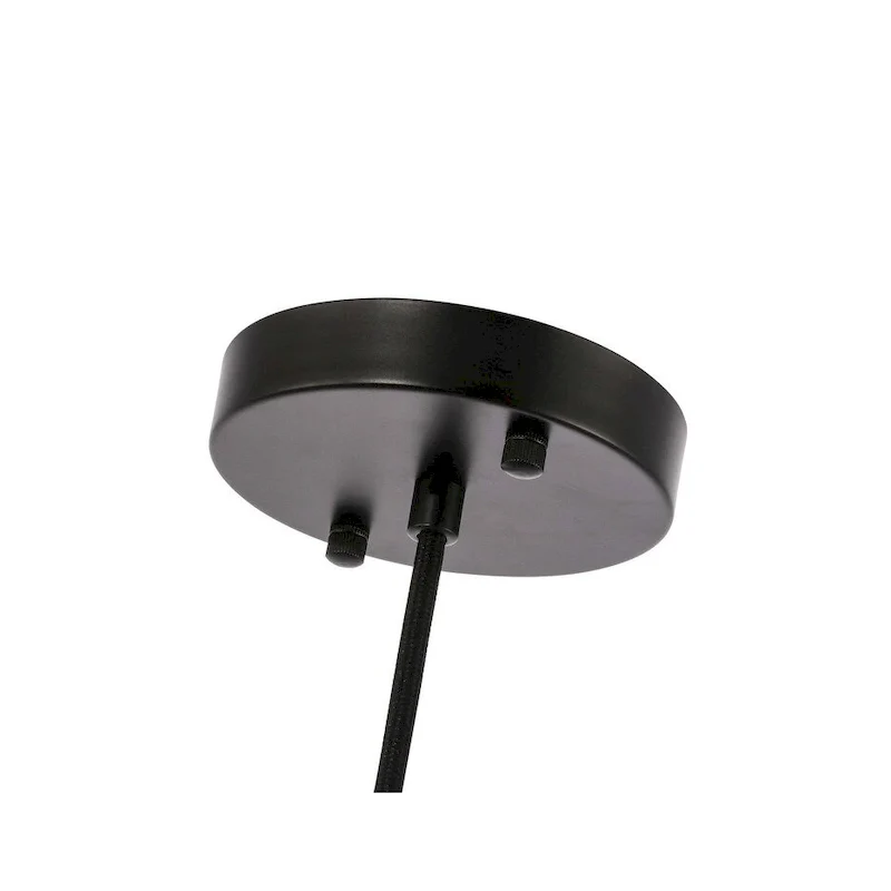 Klyli 11-inch 1-light Clear Seeded Glass Hanging Pendant