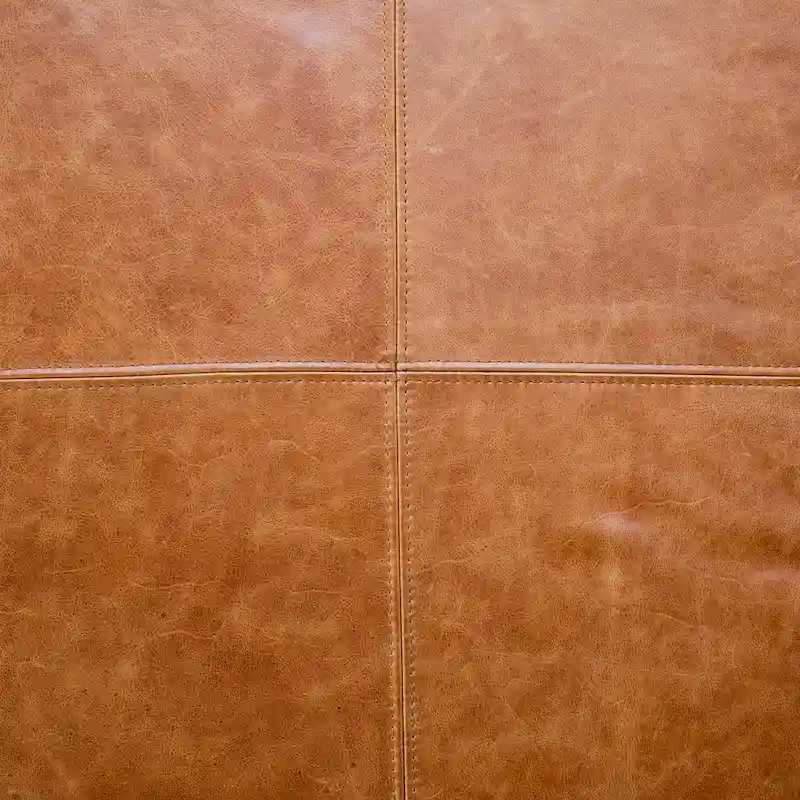 Poly & Bark Sequoia Ottoman - Full Grain Genuine Italian Leather