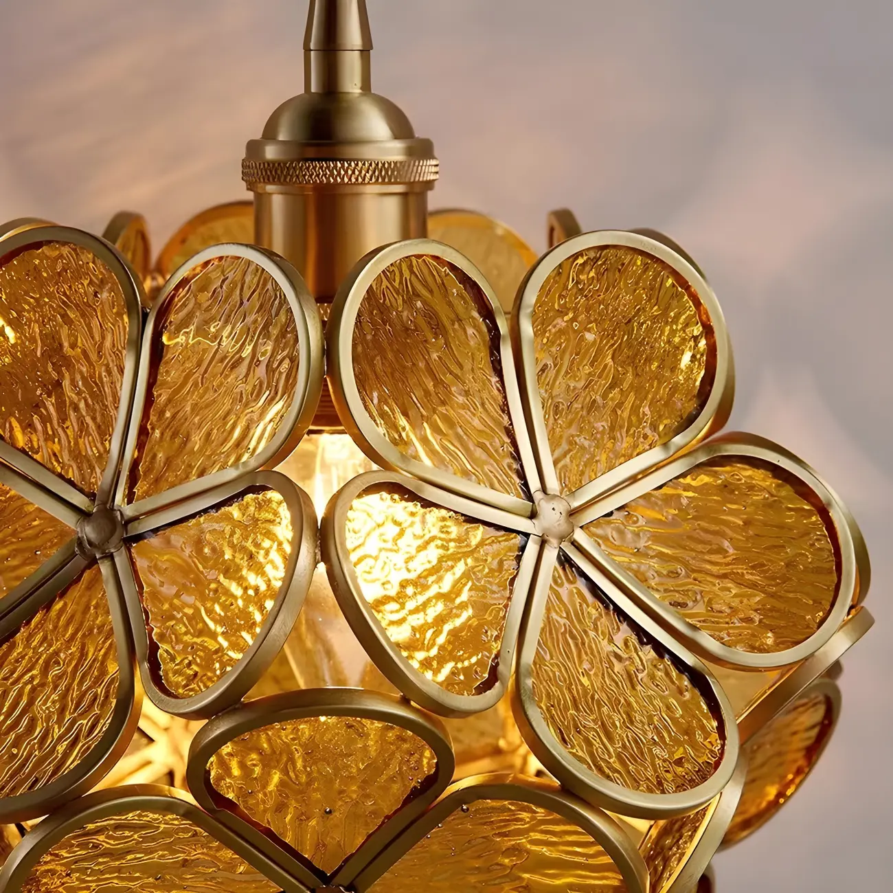 Modern Flower Prismatic Glass Arc Vanity Light