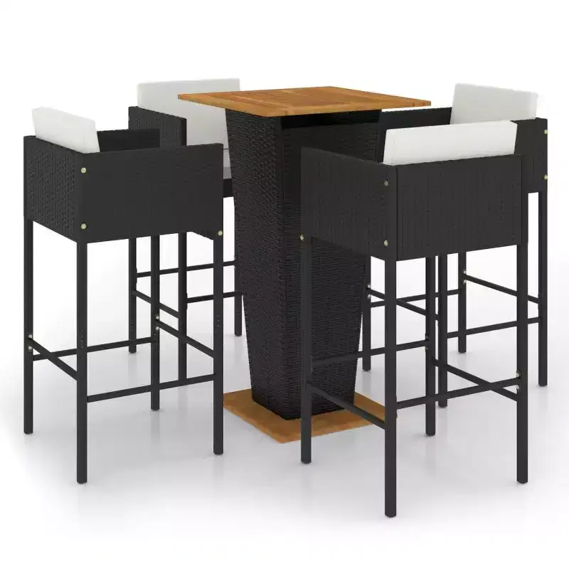 vidaXL Garden Bar Set with cushions