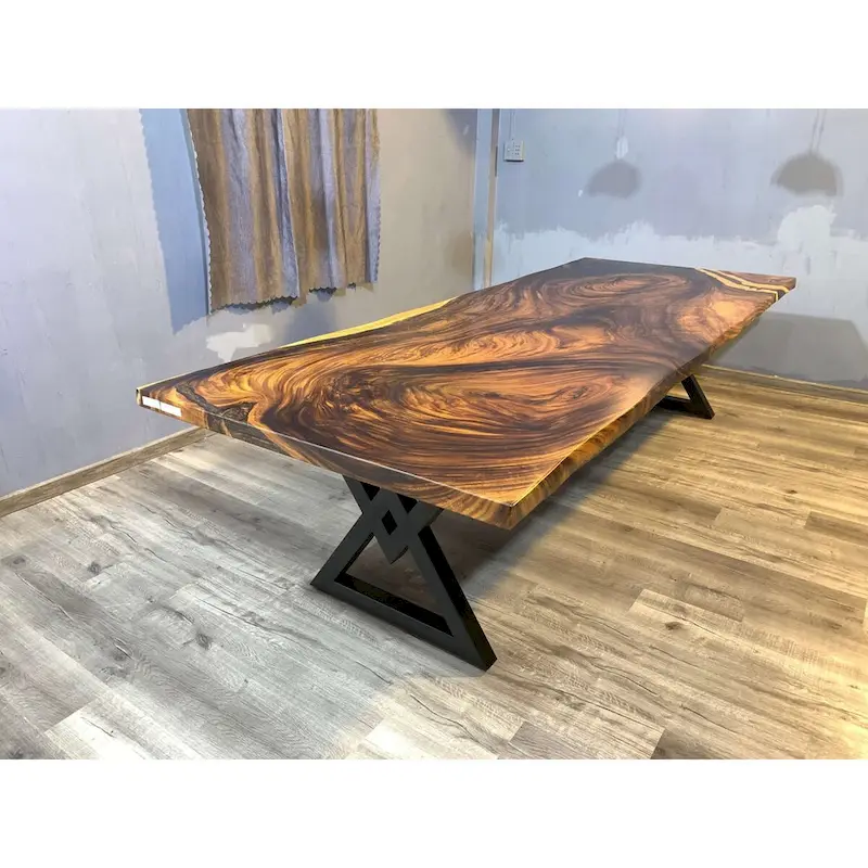 Sundaland 118  Large Slap Live Edge Dining Table