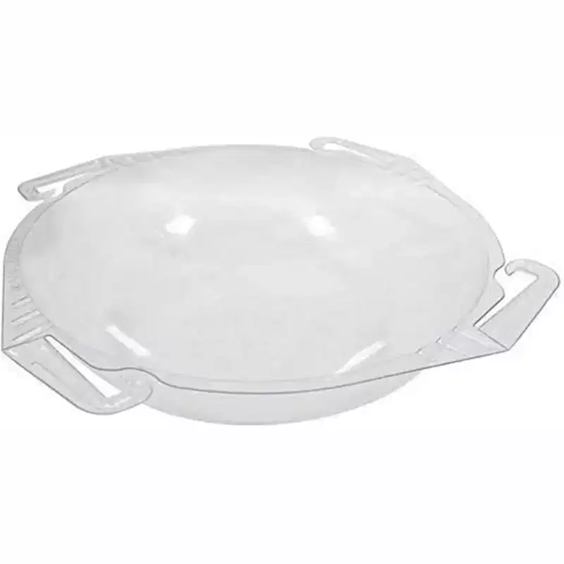 Curtis Wagner Plastics Hanging Basket Drip Pan, Clear, 12-14in